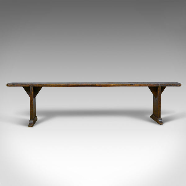 Pair of Antique Benches, Victorian, English, Forms, Oak, Kitchen Dining, c.1900 - London Fine Antiques