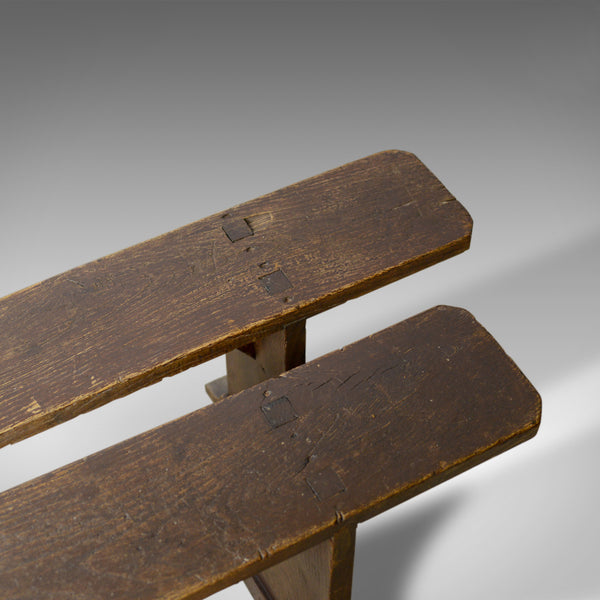 Pair of Antique Benches, Victorian, English, Forms, Oak, Kitchen Dining, c.1900 - London Fine Antiques