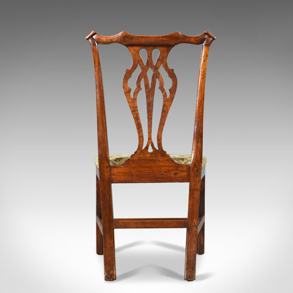 Pair of Antique Chairs, Georgian, Fruitwood, Dining, Chippendale, Circa 1780 - London Fine Antiques