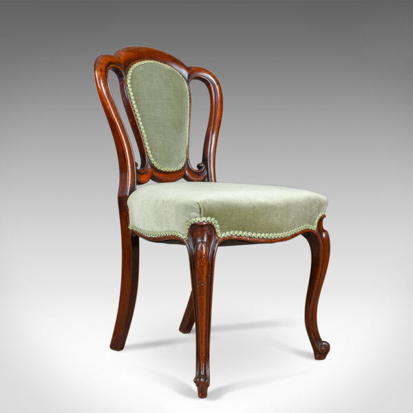 Pair of Antique Chairs, English, Victorian, Dining, Side, Mahogany, Circa 1840 - London Fine Antiques