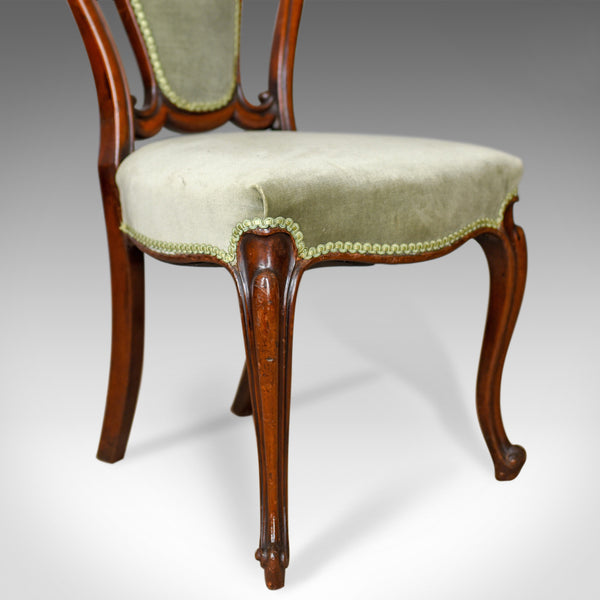 Pair of Antique Chairs, English, Victorian, Dining, Side, Mahogany, Circa 1840 - London Fine Antiques