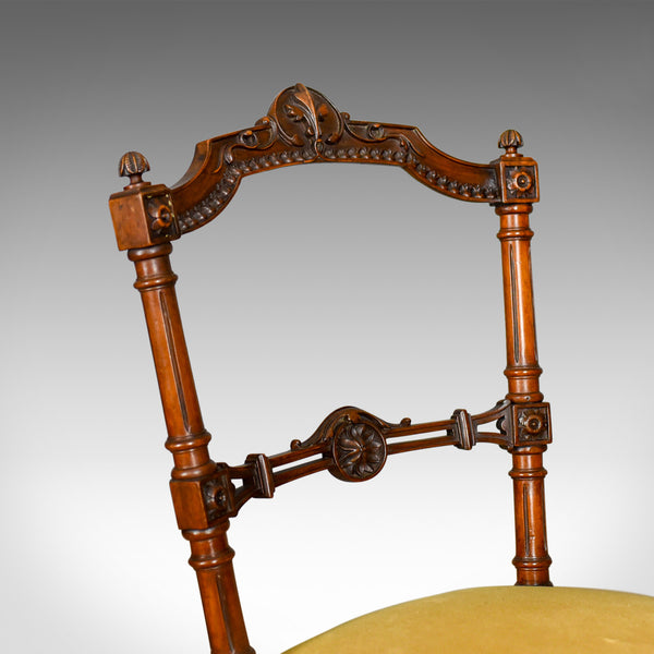 Pair of Antique Chairs, English, Walnut, Aesthetic Period, Side, Circa 1880 - London Fine Antiques