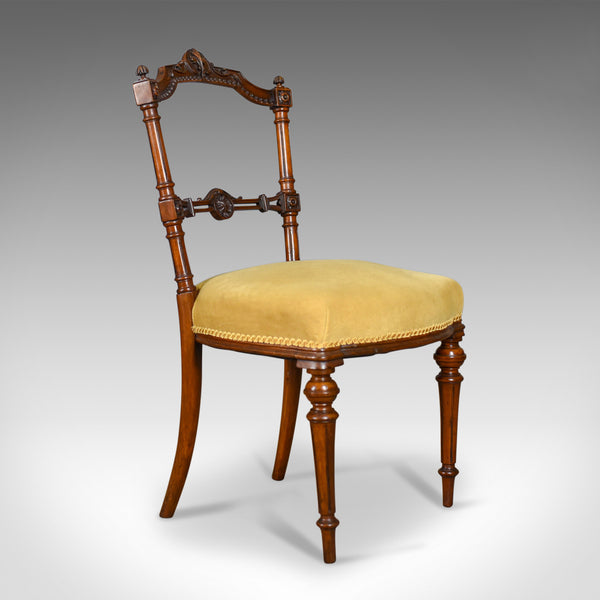 Pair of Antique Chairs, English, Walnut, Aesthetic Period, Side, Circa 1880 - London Fine Antiques