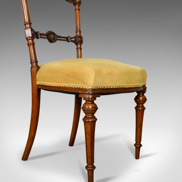 Pair of Antique Chairs, English, Walnut, Aesthetic Period, Side, Circa 1880 - London Fine Antiques