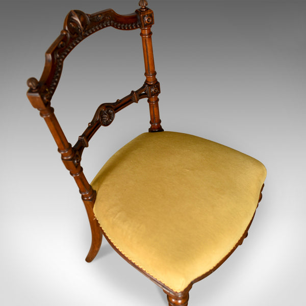 Pair of Antique Chairs, English, Walnut, Aesthetic Period, Side, Circa 1880 - London Fine Antiques
