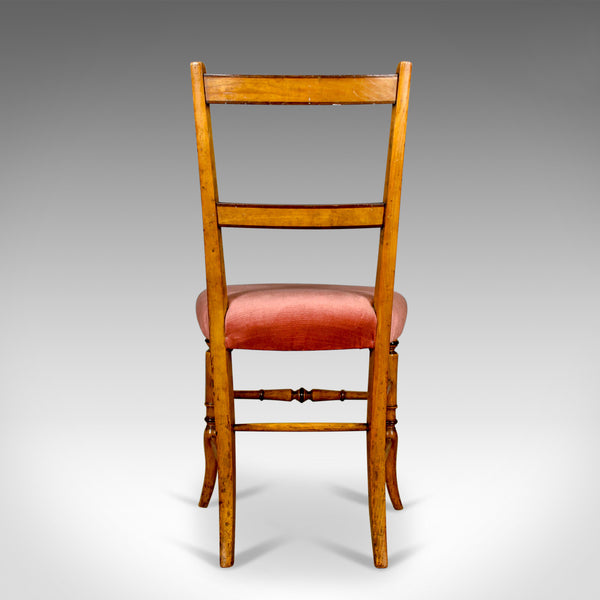 Pair of Antique Chairs, Upholstered, Victorian, English, Walnut, Side Circa 1880 - London Fine Antiques