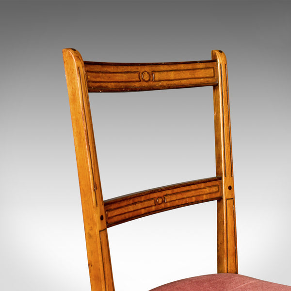Pair of Antique Chairs, Upholstered, Victorian, English, Walnut, Side Circa 1880 - London Fine Antiques