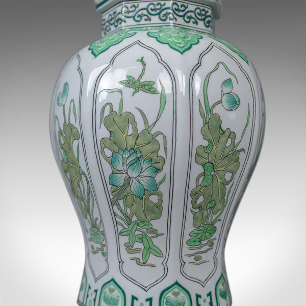 Pair of Decorative Baluster Spice Jars, Porcelain, Vase 20th Century - London Fine Antiques
