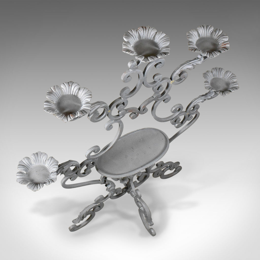 Pair of Large Florist Plant Stands, Church Candle Holder Late 20th Cen