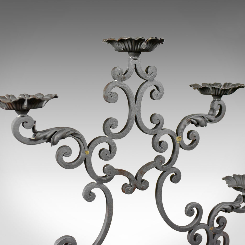 Pair of Large Florist Plant Stands, Church Candle Holder Late 20th Cen