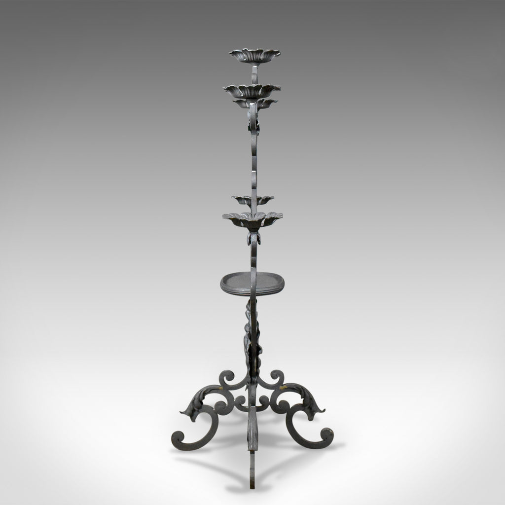 Pair of Large Florist Plant Stands, Church Candle Holder Late 20th Cen