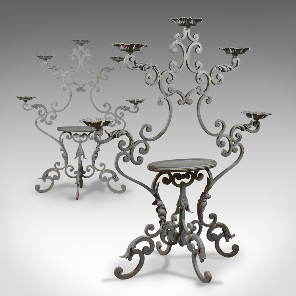Pair of Large Florist Plant Stands, Church Candle Holder Late 20th Century - London Fine Antiques