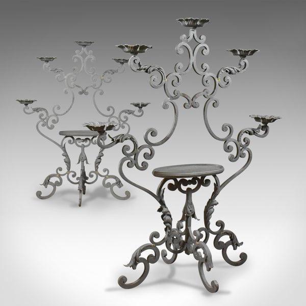 Pair of Large Florist Plant Stands, Church Candle Holder Late 20th Century - London Fine Antiques