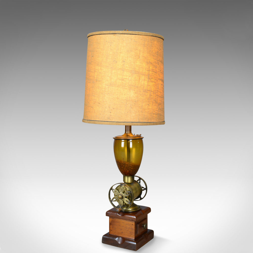 Pair of Large Vintage Table Lamps in the form of Coffee Grinders Late C20th