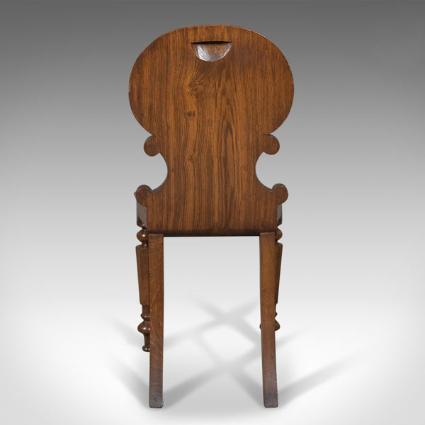 Pair of Scottish Antique Hall Chairs in Oak Circa 1870 - London Fine Antiques
