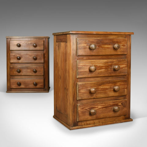 Pair of French Provincial Style Pine, Bedside Cabinets, Chest of Drawers C20th - London Fine Antiques