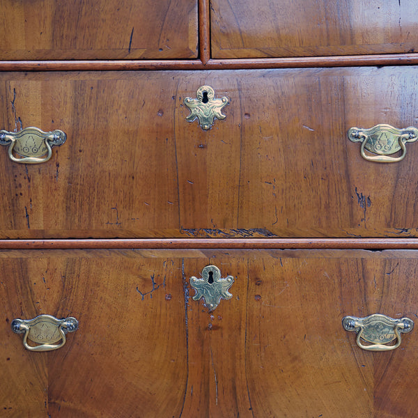 Antique Chest of Drawers on Stand, English, Walnut, Early Georgian c.1720 - London Fine Antiques