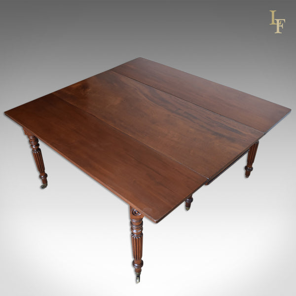 Antique Dining Table, 8 Seater, Regency Drop Flap c.1820 - London Fine Antiques