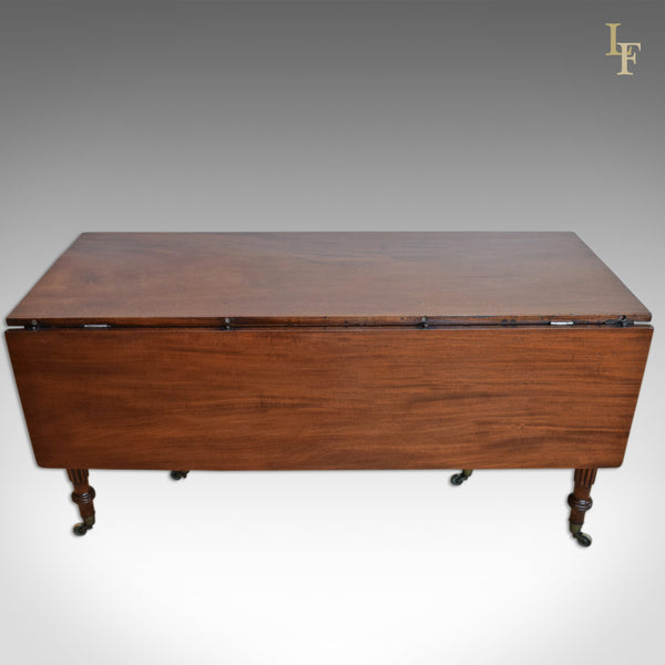 Antique Dining Table, 8 Seater, Regency Drop Flap c.1820 - London Fine Antiques