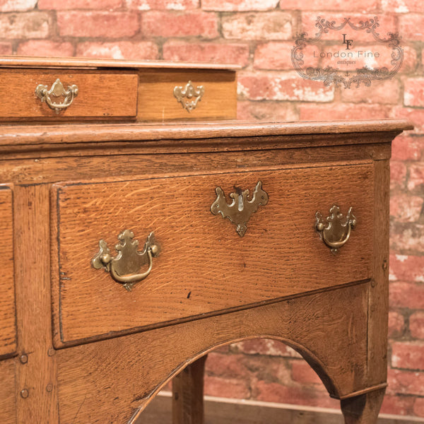 Antique Dresser Base, Georgian Oak Sideboard - London Fine Antiques