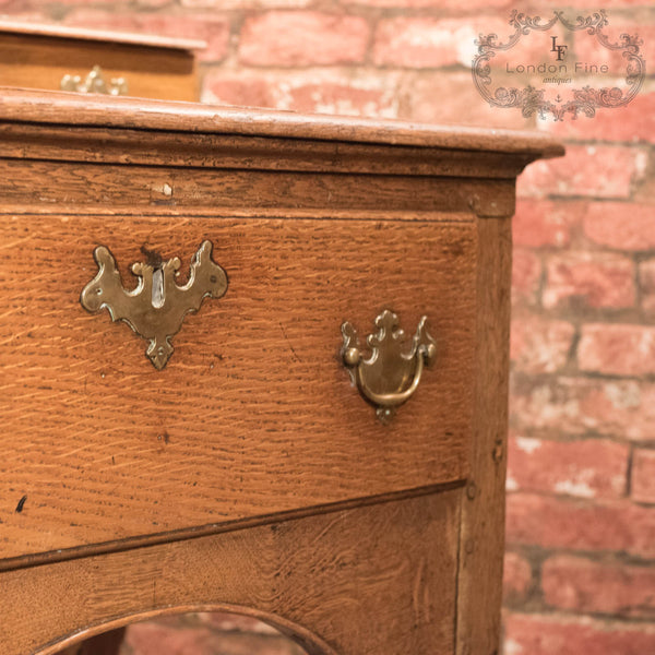 Antique Dresser Base, Georgian Oak Sideboard - London Fine Antiques