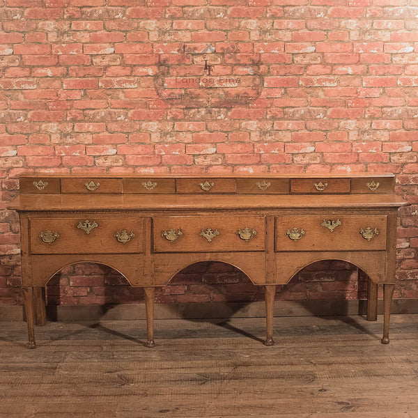 Antique Dresser Base, Georgian Oak Sideboard - London Fine Antiques