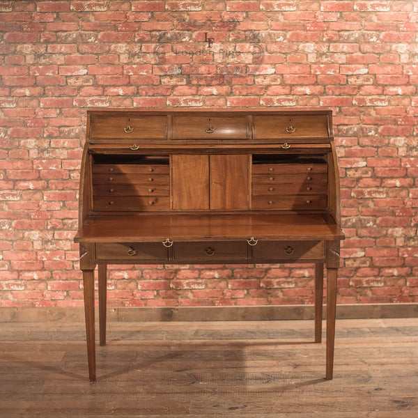 Antique Roll Top Desk, George III Writing Table - London Fine Antiques