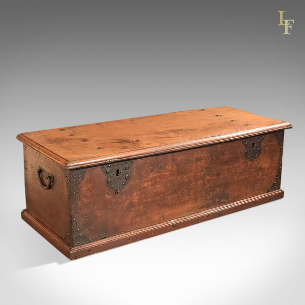 Antique Chest, Colonial Hardwood Trunk, Early C19th - London Fine Antiques