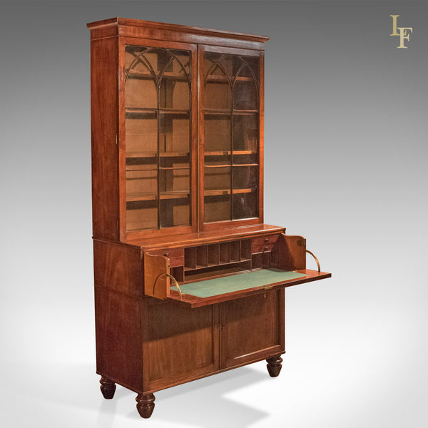 Antique Secretaire Bookcase, Late Georgian c.1790 - London Fine Antiques