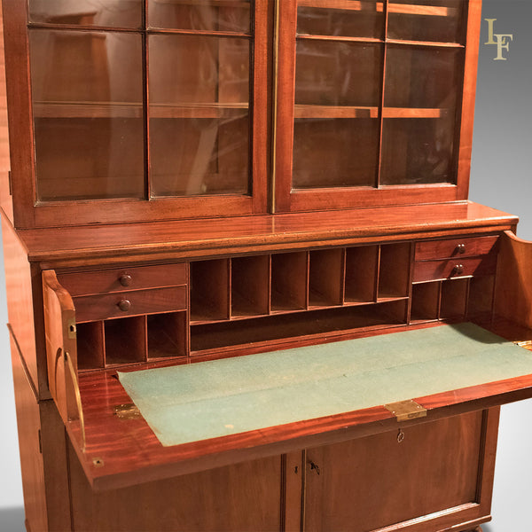 Antique Secretaire Bookcase, Late Georgian c.1790 - London Fine Antiques