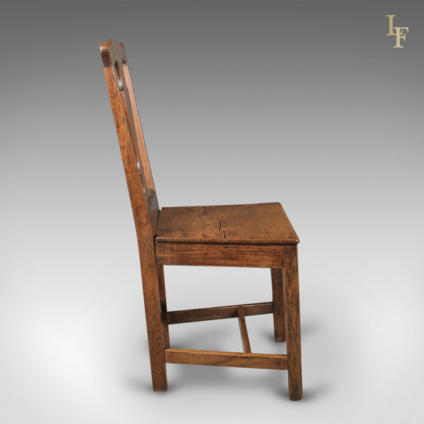 Antique Set of 4 Chairs, English Country Kitchen, Victorian c.1850 - London Fine Antiques