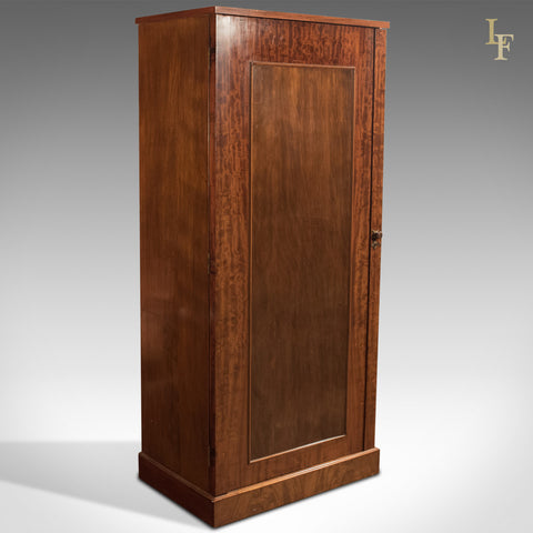 Antique Hall Cupboard, Victorian Mahogany Wardrobe c.1900 - London Fine Antiques