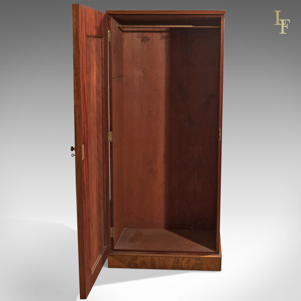 Antique Hall Cupboard, Victorian Mahogany Wardrobe c.1900 - London Fine Antiques