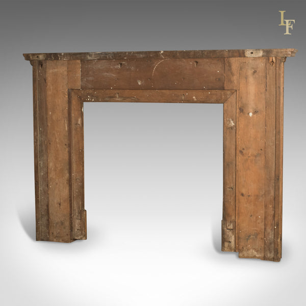 Arts & Crafts Antique Fireplace, Victorian Mantelpiece Fire Surround in Walnut, English c.1900 - London Fine Antiques