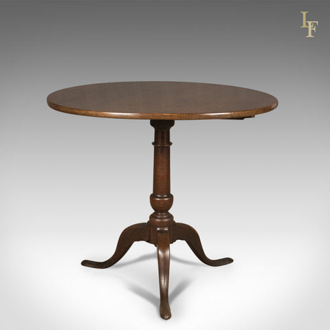 Antique Tilt Top Table, Georgian Oak c.1775 - London Fine Antiques