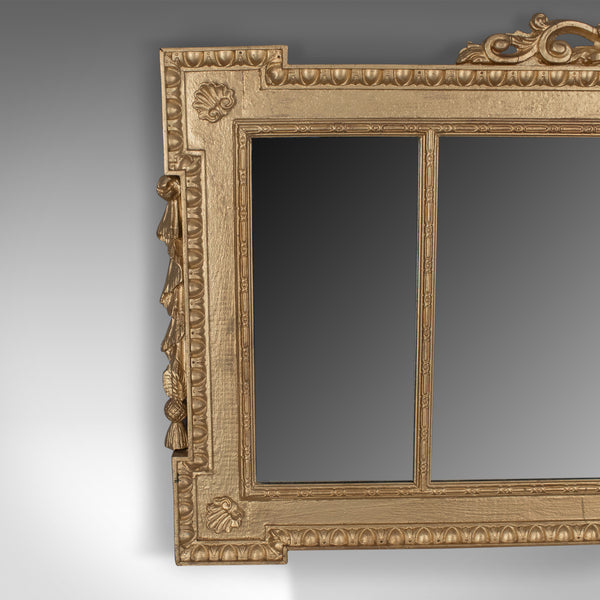 Regency Revival Overmantel Mirror, English Late 20th Century, Wall, Triptych - London Fine Antiques