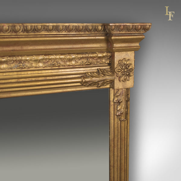 Regency Revival Overmantel Mirror, Top Quality, Late C20th, Wall - London Fine Antiques