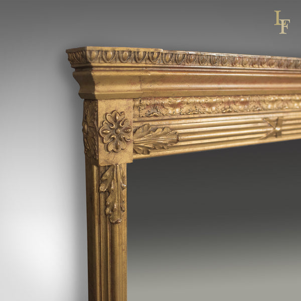 Regency Revival Overmantel Mirror, Top Quality, Late C20th, Wall - London Fine Antiques
