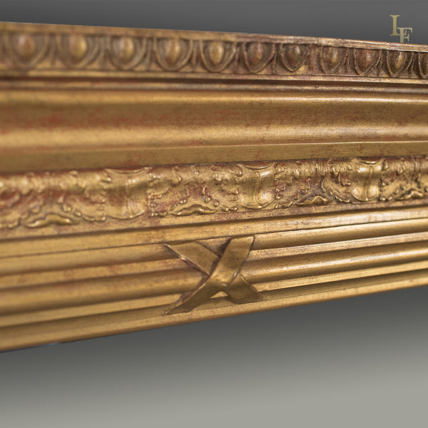 Regency Revival Overmantel Mirror, Top Quality, Late C20th, Wall - London Fine Antiques