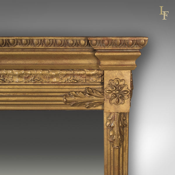 Regency Revival Overmantel Mirror, Top Quality, Late C20th, Wall - London Fine Antiques