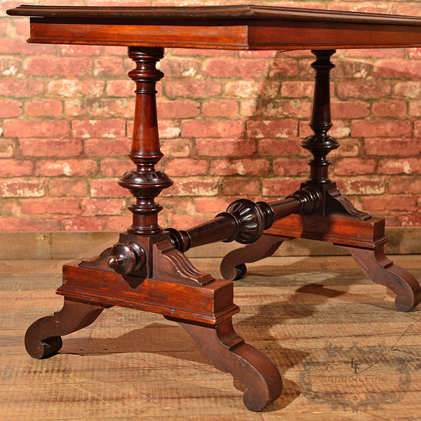 Victorian Mahogany Library Table, c.1860 - London Fine Antiques