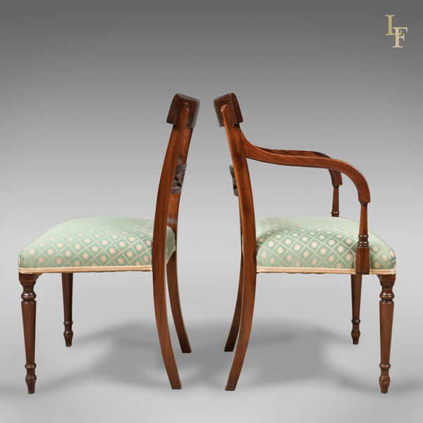 Set of 10 Dining Chairs in the English Regency Taste - London Fine Antiques
