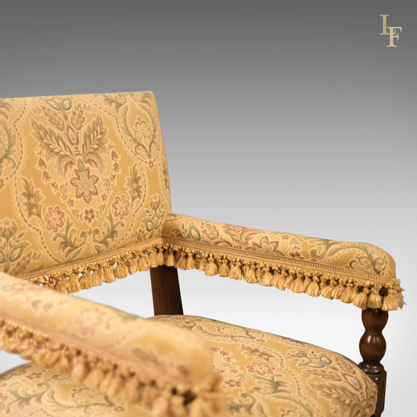 Set of 6 Antique Dining Chairs, Edwardian Jacobean Revival - London Fine Antiques