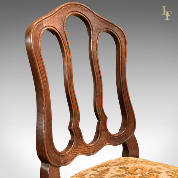 Set of 6 Antique French Dining Chairs, Country Oak circa 1900 - London Fine Antiques