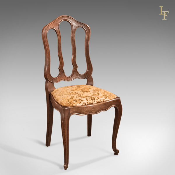 Set of 6 Antique French Dining Chairs, Country Oak circa 1900 - London Fine Antiques