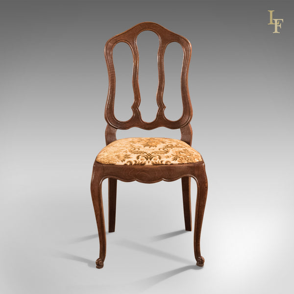 Set of 6 Antique French Dining Chairs, Country Oak circa 1900 - London Fine Antiques