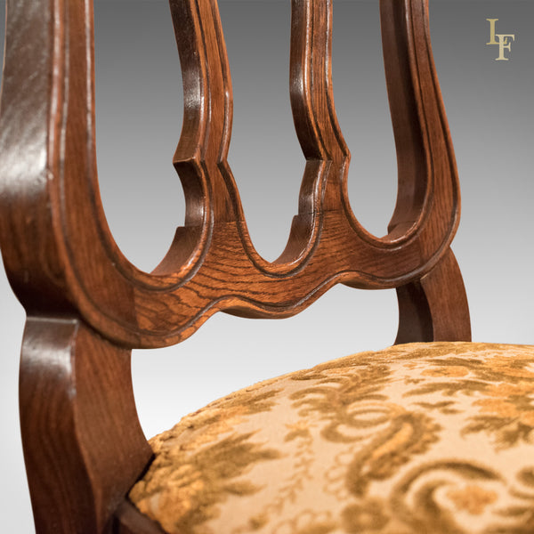 Set of 6 Antique French Dining Chairs, Country Oak circa 1900 - London Fine Antiques