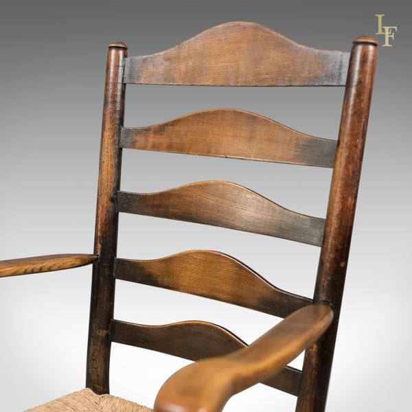 Set of 8 Antique Dining Chairs, English, Ladderbacks, Shaker c.1850 - London Fine Antiques