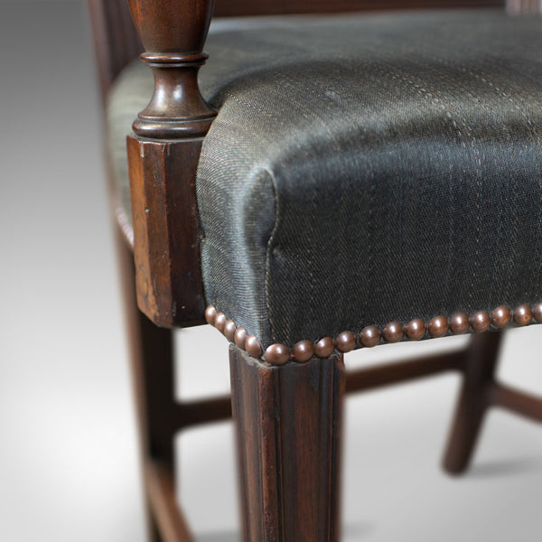9 Antique Dining Chairs, 2 x Carvers, 6 plus 1 Spare Side, Regency, circa 1815 - London Fine Antiques