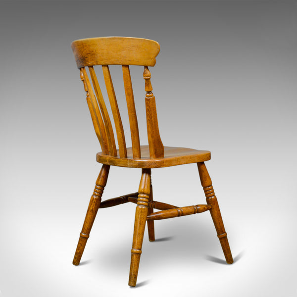 Set of Four, Antique, Dining Chairs, Lath Back, Windsor, Station Early C20th - London Fine Antiques